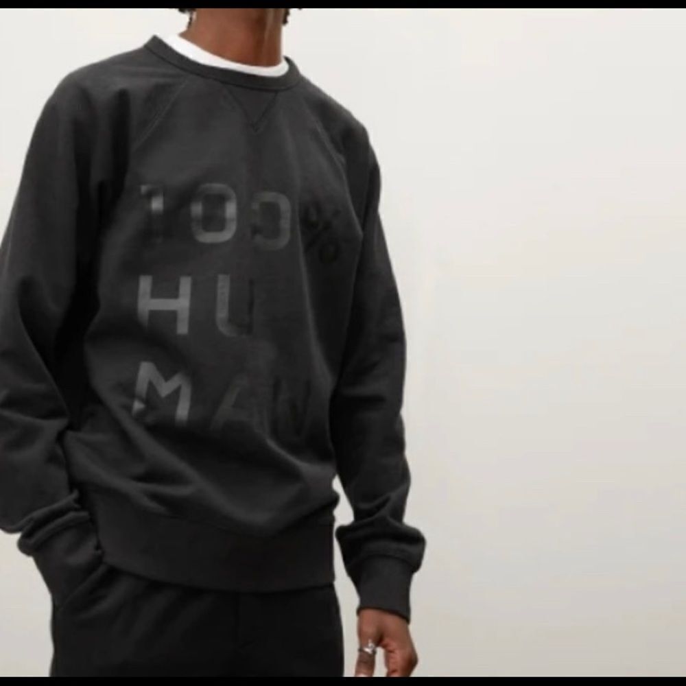 Everlane sweater 100% human pullover small black on black - Picture 2 of 6